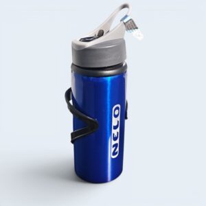 Kompaktowy Bidon Aluminiowy 300ml –  NELO (Niebieski)