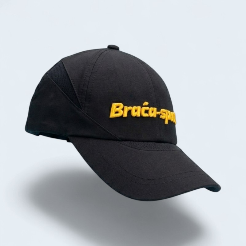Czapka z daszkiem BRAĆA SPORT – UNISEX - Czarna - obrazek 3