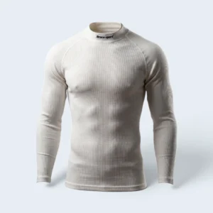 Biała koszulka termoaktywna Braća-Sport® – Longsleeve treningowa